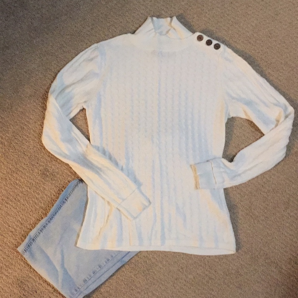 White Prana Sweater